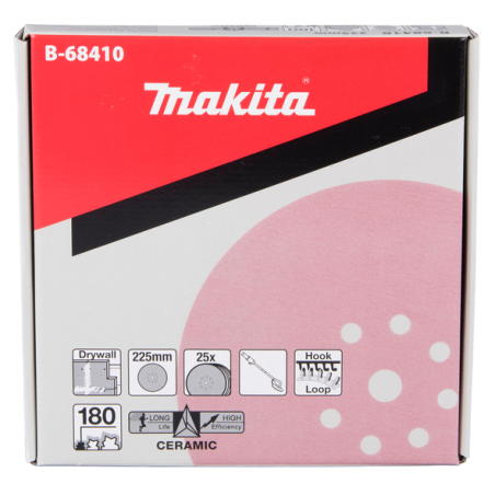 DISQUE ABRASIF 225MM G180 / B 68410 / 0088381545921 - D'ORIGINE MAKITA
