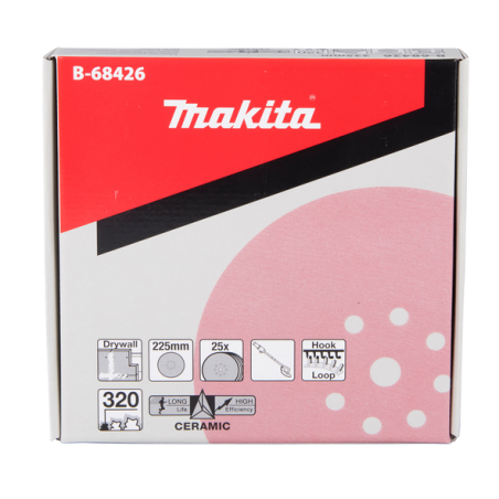 DISQUE ABRASIF 225MM G320 / B 68426 / 0088381545938 - D'ORIGINE MAKITA