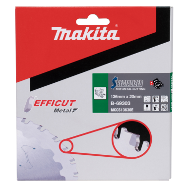 LAME CARBURE METAL EFFICUT 136X20MM 30D - B 69303 - 0088381548168 - D'ORIGINE MAKITA