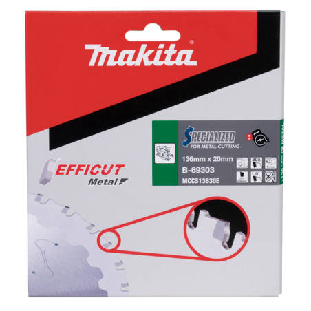 LAME CARBURE METAL EFFICUT 136X20MM 30D - B 69303 - 0088381548168 - D'ORIGINE MAKITA