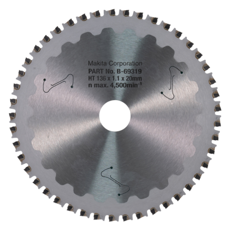 LAME CARBURE MET INOX EFFICUT 136X20MM 45D - B 69319 - 0088381548175 - D'ORIGINE MAKITA