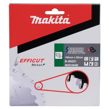 LAME CARBURE MET INOX EFFICUT 150X20MM 48D - B 69331 - 0088381548199 - D'ORIGINE MAKITA
