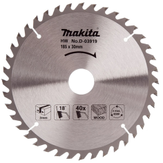 LAME TCT PO ECO 185-30-40 BOIS - D 03919 - 0088381174343 - D'ORIGINE MAKITA