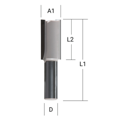 FRAISE DROITE DBLE COUT 3 Q6 - D 09210 - 0088381181969 - D'ORIGINE MAKITA 2