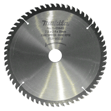 LAME TCT PO ECO 235-30-60 BOIS - D 09640 - 0088381184830 - D'ORIGINE MAKITA