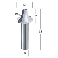 FRAISE 1-4 ROND Q 8 DIA 23 - D 10992 - 0088381166034 - D'ORIGINE MAKITA 2