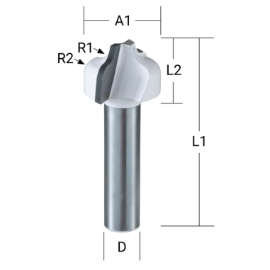FRAISE DOUCINE SIMPL Q8 D19.05 - D 11047 - 0088381166089 - D'ORIGINE MAKITA