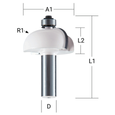 FRAISE A CONGE+RLT Q8 D15.5 - D 11433 - 0088381166478 - D'ORIGINE MAKITA 2