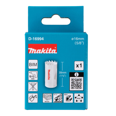 SCIE CLOCHE BI METAL 16mm - D 16994 - 0088381194792 - D'ORIGINE MAKITA SCIE CLOCHE BI METAL 16mm - D 16994 - 0088381194792 - D'ORIGINE MAKITA