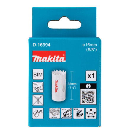 SCIE CLOCHE BI METAL 16mm - D 16994 - 0088381194792 - D'ORIGINE MAKITA SCIE CLOCHE BI METAL 16mm - D 16994 - 0088381194792 - D'ORIGINE MAKITA