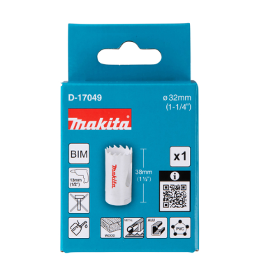 SCIE CLOCHE BI METAL 32mm - D 17049 - 0088381194853 - D'ORIGINE MAKITA SCIE CLOCHE BI METAL 32mm - D 17049 - 0088381194853 - D'ORIGINE MAKITA