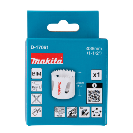 SCIE CLOCHE BI METAL 38mm - D 17061 - 0088381194877 - D'ORIGINE MAKITA SCIE CLOCHE BI METAL 38mm - D 17061 - 0088381194877 - D'ORIGINE MAKITA