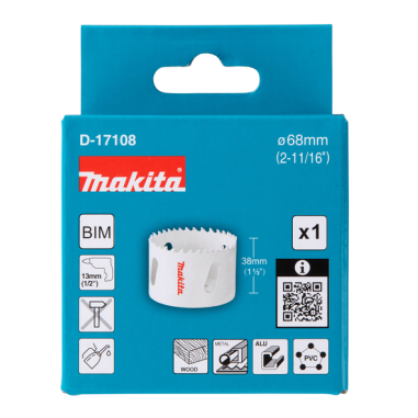 SCIE CLOCHE BI METAL 68mm - D 17108 - 0088381194914 - D'ORIGINE MAKITA SCIE CLOCHE BI METAL 68mm - D 17108 - 0088381194914 - D'ORIGINE MAKITA