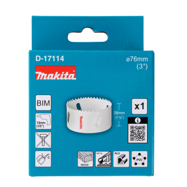 SCIE CLOCHE BI METAL 76mm - D 17114 - 0088381194921 - D'ORIGINE MAKITA SCIE CLOCHE BI METAL 76mm - D 17114 - 0088381194921 - D'ORIGINE MAKITA