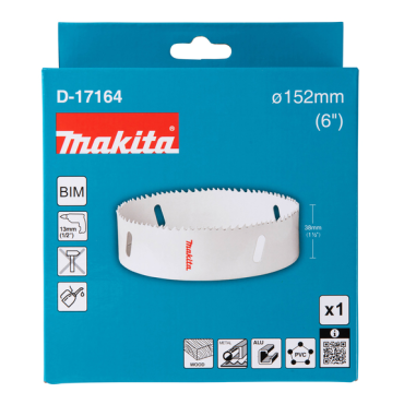 SCIE CLOCHE BI METAL 152mm - D 17164 - 0088381194983 - D'ORIGINE MAKITA SCIE CLOCHE BI METAL 152mm - D 17164 - 0088381194983 - D'ORIGINE MAKITA