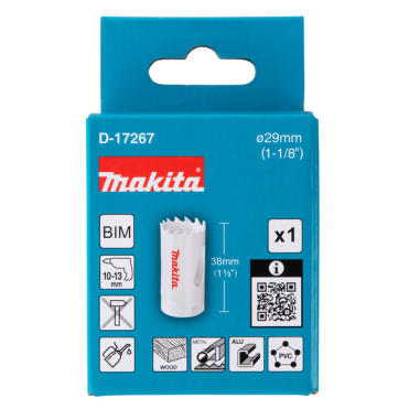 SCIE CLOCHE BI METAL 29mm - D 17267 - 0088381195812 - D'ORIGINE MAKITA SCIE CLOCHE BI METAL 29mm - D 17267 - 0088381195812 - D'ORIGINE MAKITA