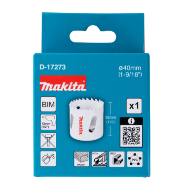 SCIE CLOCHE BI METAL 40mm - D 17273 - 0088381195829 - D'ORIGINE MAKITA SCIE CLOCHE BI METAL 40mm - D 17273 - 0088381195829 - D'ORIGINE MAKITA