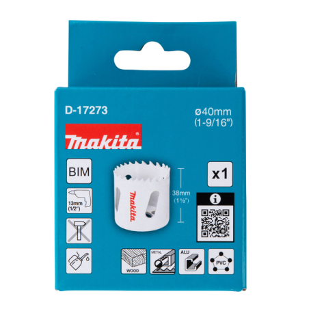 SCIE CLOCHE BI METAL 40mm - D 17273 - 0088381195829 - D'ORIGINE MAKITA SCIE CLOCHE BI METAL 40mm - D 17273 - 0088381195829 - D'ORIGINE MAKITA