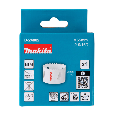 SCIE CLOCHE BI METAL 65mm - D 24882 - 0088381334785 - D'ORIGINE MAKITA SCIE CLOCHE BI METAL 65mm - D 24882 - 0088381334785 - D'ORIGINE MAKITA