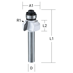 FRAISE 1-4 ROND+RLT Q8 D20,7 - D 48505 - 0088381428323 - D'ORIGINE MAKITA 2