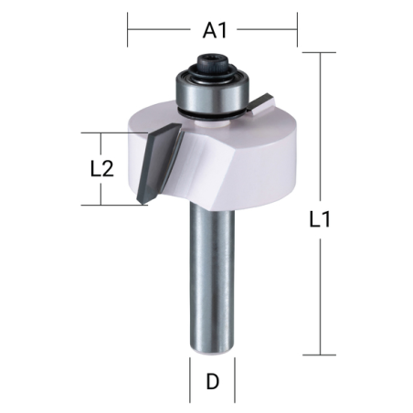 FRAISE FEUILLUR+RLT Q12 D31,8 - D 48745 - 0088381428569 - D'ORIGINE MAKITA