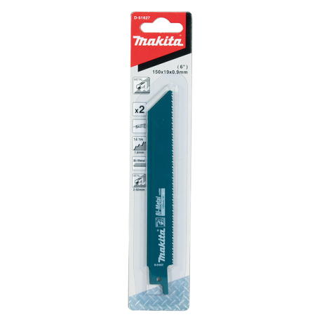 LAME RECIP BIM 152MM 14D-P 2P - D 51627 - 0088381442947 - D'ORIGINE MAKITA