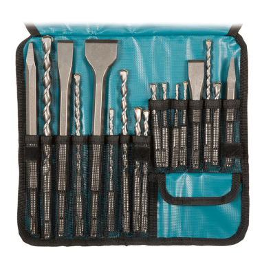 SACOCHE TEXTILE SDS PLUS (17 PCS) - D 53073 - 0088381447218 - D'ORIGINE MAKITA