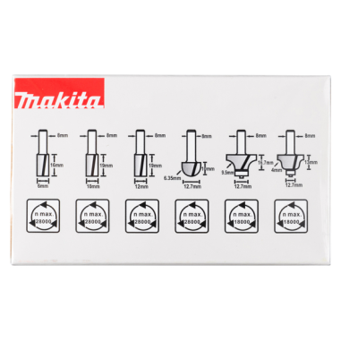 COFFRET 6 FRAISES / D 53540 / 0088381449915 - D'ORIGINE MAKITA