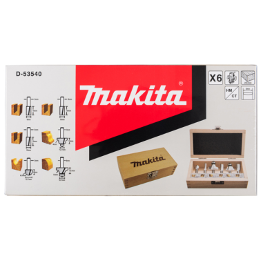 COFFRET 6 FRAISES / D 53540 / 0088381449915 - D'ORIGINE MAKITA