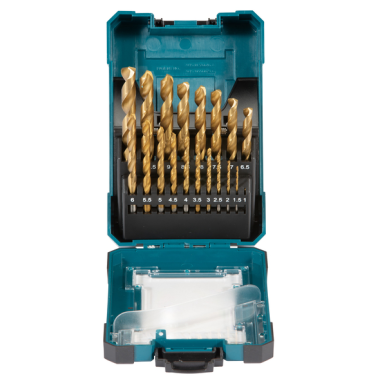 COFFRET 19 FORETS METAL HSS TIN x 10 / D 72229 10 / 0088381570312 - D'ORIGINE MAKITA