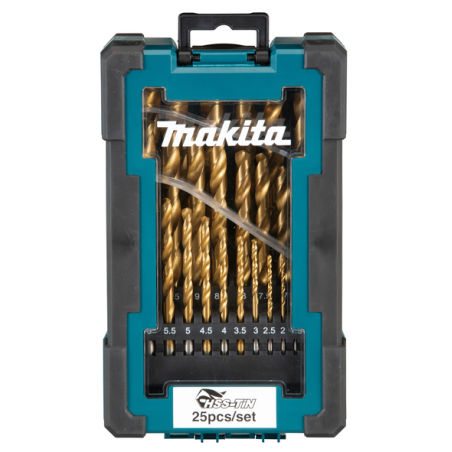 COFFRET 25 FORETS METAL HSS TIN x 6 / D 72235 6 / 0088381570329 - D'ORIGINE MAKITA COFFRET 25 FORETS METAL HSS TIN x 6 / D 72235 6 / 0088381570329 - D'ORIGINE MAKITA