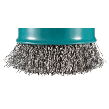 BROSSE BOISSEAU X LOCK 75MM FILS ACIER ONDULES / D 73396 / 0088381574228 - D'ORIGINE MAKITA