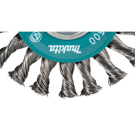 BROSSE CONIQUE X LOCK 115MM FILS ACIER TORSADES F / D 73405 / 0088381574235 - D'ORIGINE MAKITA BROSSE CONIQUE X LOCK 115MM FILS ACIER TORSADES F / D 73405 / 0088381574235 - D'ORIGINE MAKITA