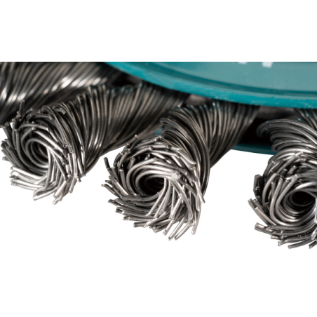 BROSSE CONIQUE X LOCK 115MM FILS ACIER TORSADES F / D 73405 / 0088381574235 - D'ORIGINE MAKITA BROSSE CONIQUE X LOCK 115MM FILS ACIER TORSADES F / D 73405 / 0088381574235 - D'ORIGINE MAKITA