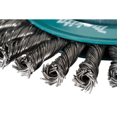 BROSSE CONIQUE X LOCK 115MM FILS ACIER TORSADES S / D 73411 / 0088381574242 - D'ORIGINE MAKITA BROSSE CONIQUE X LOCK 115MM FILS ACIER TORSADES S / D 73411 / 0088381574242 - D'ORIGINE MAKITA
