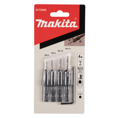 COFFRET 4 FRAISES / D 73455 / 0088381584722 - D'ORIGINE MAKITA COFFRET 4 FRAISES / D 73455 / 0088381584722 - D'ORIGINE MAKITA