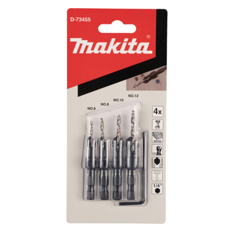 COFFRET 4 FRAISES / D 73455 / 0088381584722 - D'ORIGINE MAKITA COFFRET 4 FRAISES / D 73455 / 0088381584722 - D'ORIGINE MAKITA