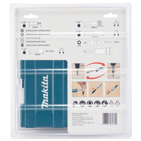COFFRET EMBOUTS 47PCS / D 73461 / 0088381584821 - D'ORIGINE MAKITA COFFRET EMBOUTS 47PCS / D 73461 / 0088381584821 - D'ORIGINE MAKITA