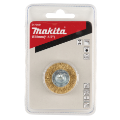BROSSE CIRCULAIRE FILS LAITON 38MM / D 73651 / 0088381586184 - D'ORIGINE MAKITA 2