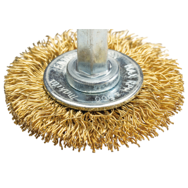 BROSSE CIRCULAIRE FILS LAITON 38MM / D 73651 / 0088381586184 - D'ORIGINE MAKITA