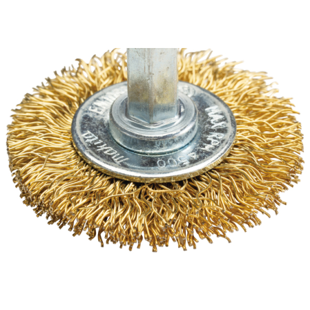 BROSSE CIRCULAIRE FILS LAITON 38MM / D 73651 / 0088381586184 - D'ORIGINE MAKITA