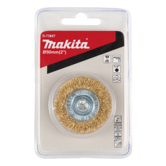BROSSE CIRCULAIRE FILS LAITON 50MM / D 73667 / 0088381586191 - D'ORIGINE MAKITA 2