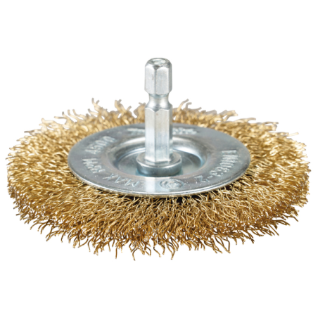 BROSSE CIRCULAIRE FILS LAITON 75MM / D 73689 / 0088381586214 - D'ORIGINE MAKITA