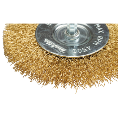 BROSSE CIRCULAIRE FILS LAITON 100MM / D 73695 / 0088381586221 - D'ORIGINE MAKITA