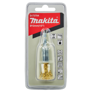BROSSE PINCEAU FILS LAITON 12MM / D 73704 / 0088381586238 - D'ORIGINE MAKITA