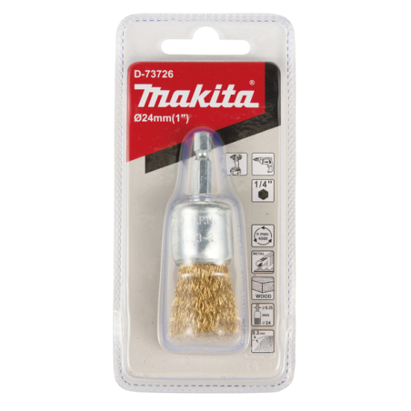 BROSSE PINCEAU FILS LAITON 24MM / D 73726 / 0088381586252 - D'ORIGINE MAKITA