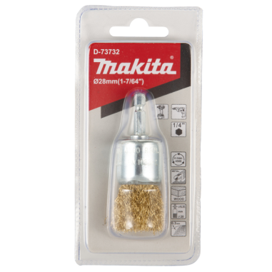 BROSSE PINCEAU FILS LAITON 28MM / D 73732 / 0088381586269 - D'ORIGINE MAKITA