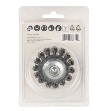 BROSSE BOISSEAU FILS TORSADES 63MM / D 73798 / 0088381586429 - D'ORIGINE MAKITA