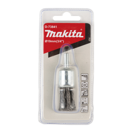 BROSSE PINCEAU FILS TORSADES 19MM / D 73841 / 0088381586474 - D'ORIGINE MAKITA