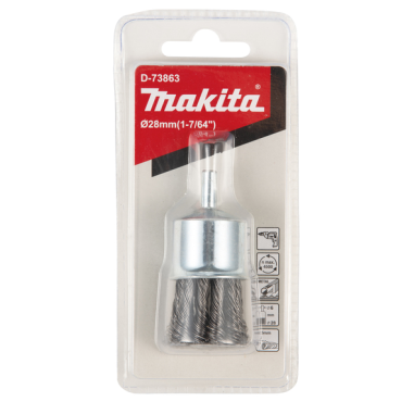 BROSSE PINCEAU FILS TORSADES 28MM / D 73863 / 0088381586498 - D'ORIGINE MAKITA